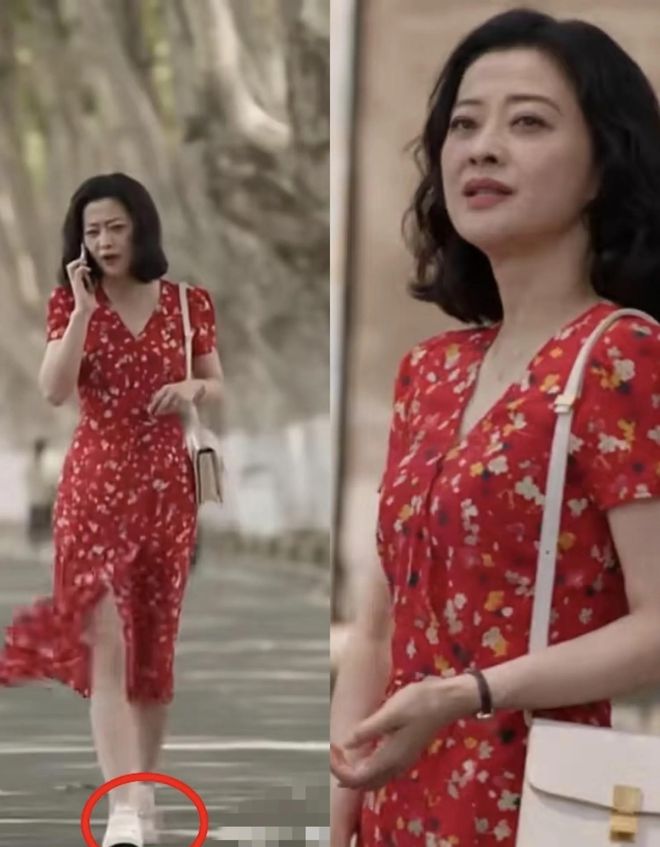 裙配运动鞋的穿搭真的很松弛谁懂《我的后半生》刘丽娜红